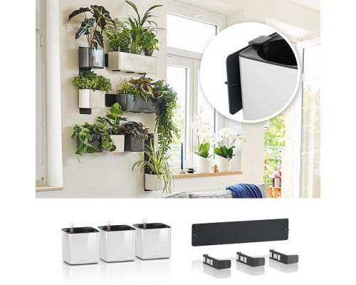 Умный вазон (кашпо и горшок) Green Wall Home Kit Glossy Белый для цветов и растений